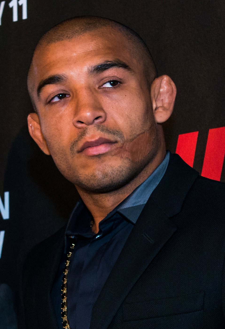 Portrait of José Aldo at the UFC 189 World Tour in London, 2015